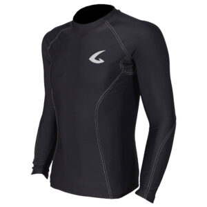 Long Sleeve Compression Shirt for Men Black Front