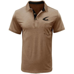 Eco Friendly Quick Dry Casual Cotton Moisture Wicking Short Sleeve Textured Polo Shirt with Pocket for Men